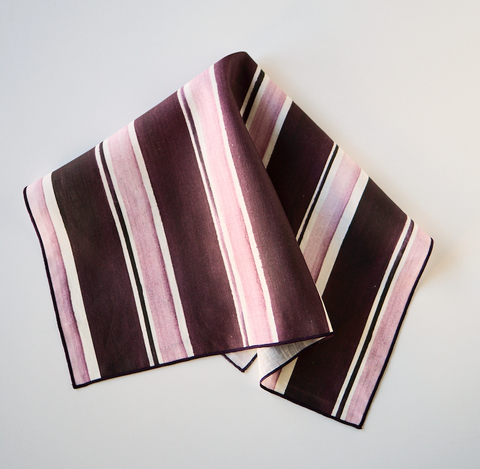 Rose Stripe Dinner Napkins