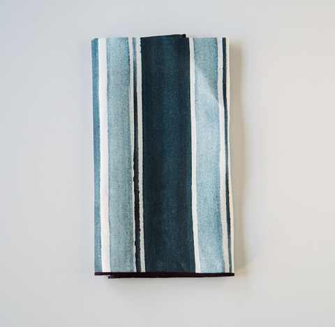 Blue Stripe Dinner Napkins