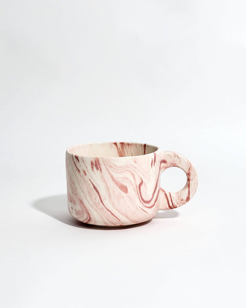 Pink Marble Large Mug