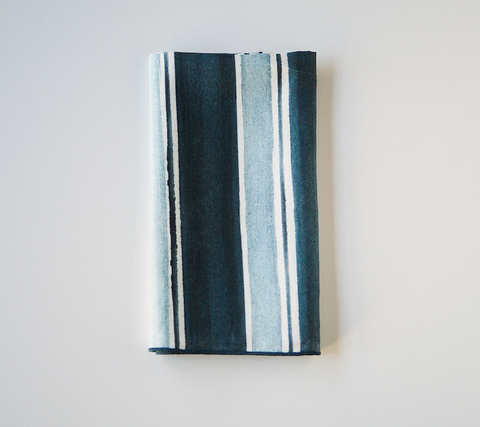 Blue Stripe Dinner Napkins